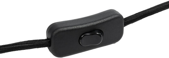 GloboStar Socket Extension for Socket E27 in Black color Set 1pcs 77665