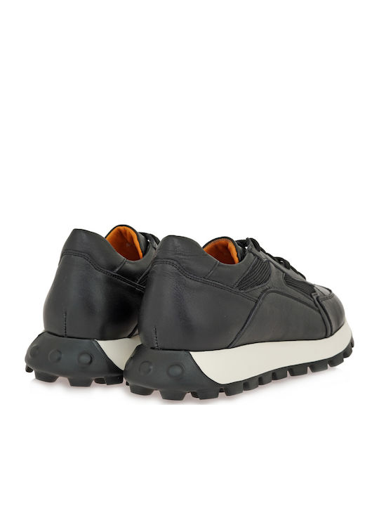 Men's Sneakers Black Leather