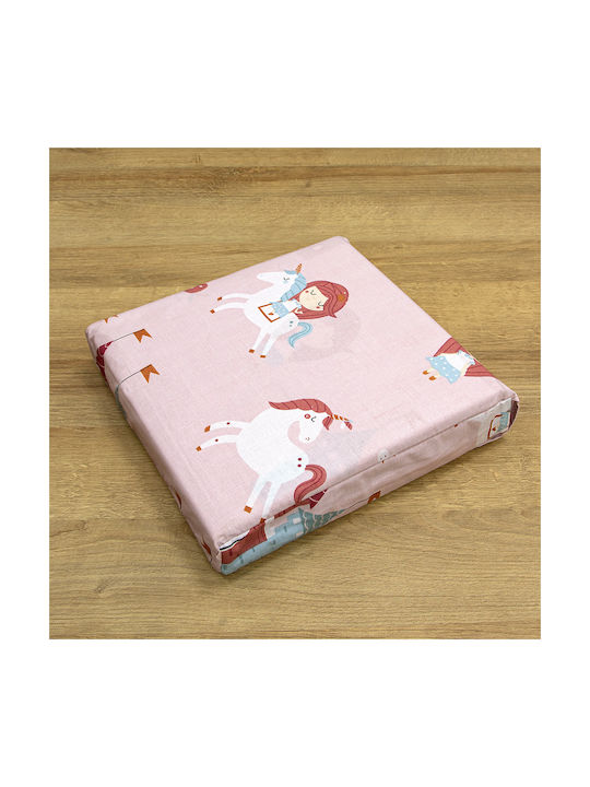 Lino Home Σετ Σεντόνια Ημίδιπλα Βαμβακερά Cloud Kingdom Pink 170x260cm 3τμχ