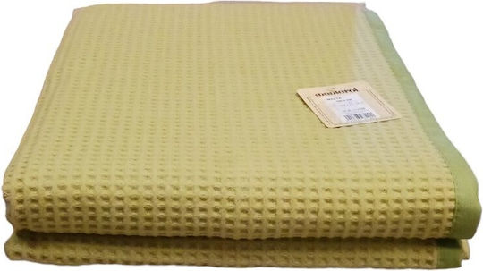 Manterol Casa Κουβέρτα Πικέ Υπέρδιπλη 220x240εκ. Χακί