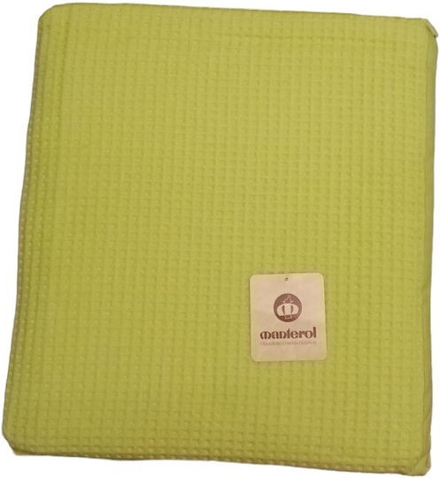 Manterol Casa Κουβέρτα Πικέ Υπέρδιπλη 220x240εκ. Χακί