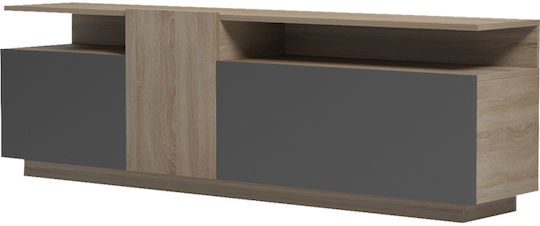 Шкаф за телевизор Дървен Vendora Sonoma-anthracite Д150xШ29.5xВ46.3см