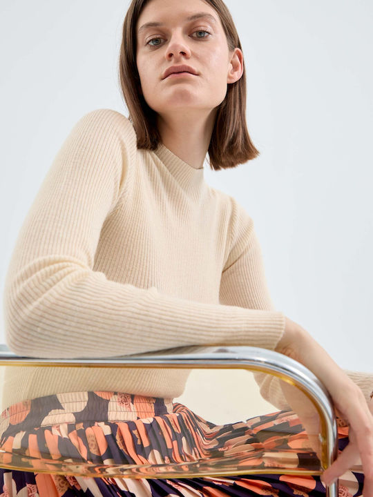 Women's Long Sleeve Sweater Ecru
