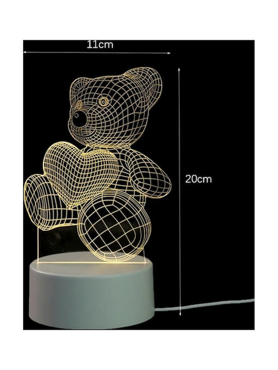 Extralink Διακοσμητικό Φωτιστικό LED 3D Illusion 3εκ.