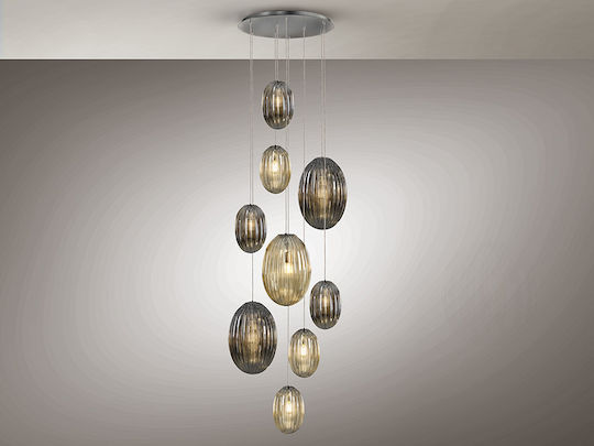 Ovila Adjustable Pendant Light White 96cm