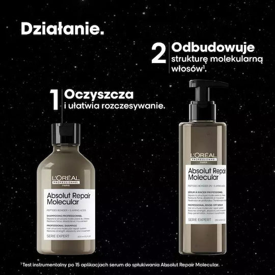 L'Oréal Professionnel Serie Expert Absolut Repair Hair Care Set for Reconstruction & Nourishment for Damaged Hair with Shampoo & Serum 2 Pieces