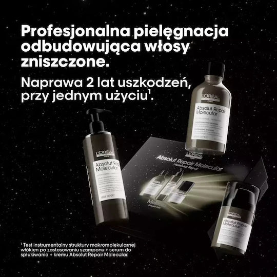 L'Oréal Professionnel Absolut Repair Hair Treatment Set for Damaged Hair with Shampoo, Mask and Serum 3pcs