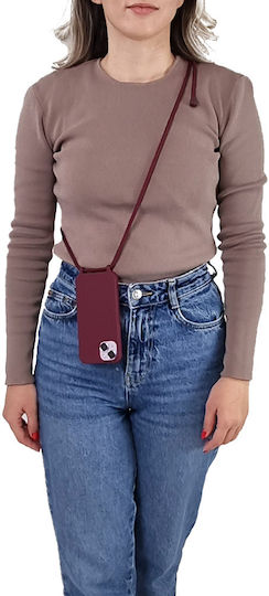 Калъф Силикон Каишка Carryhang Sonique Xiaomi Xiaomi 14t Pro Бордо
