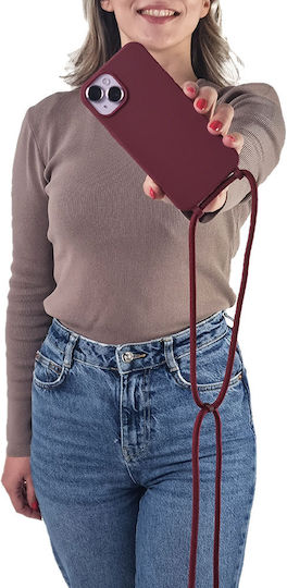 Калъф Силикон Каишка Carryhang Sonique Xiaomi Xiaomi 14t Pro Бордо
