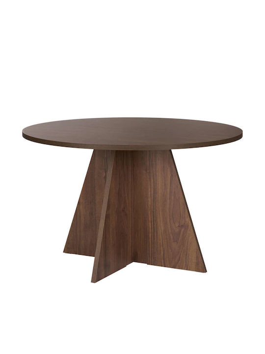 Virella Tisch Speisesaal Holz Walnut 120x120x75cm