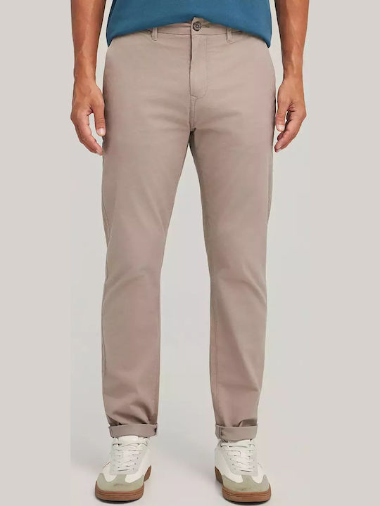 Παντελόνι Chino Ελαστικό σε Κανονική Εφαρμογή Dark Grey