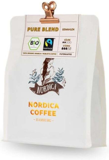 Nordica Coffee Καφές Espresso Pure Blend Αλεσμένος 250gr