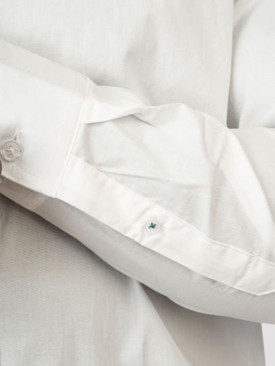 Langärmlig Hemd White