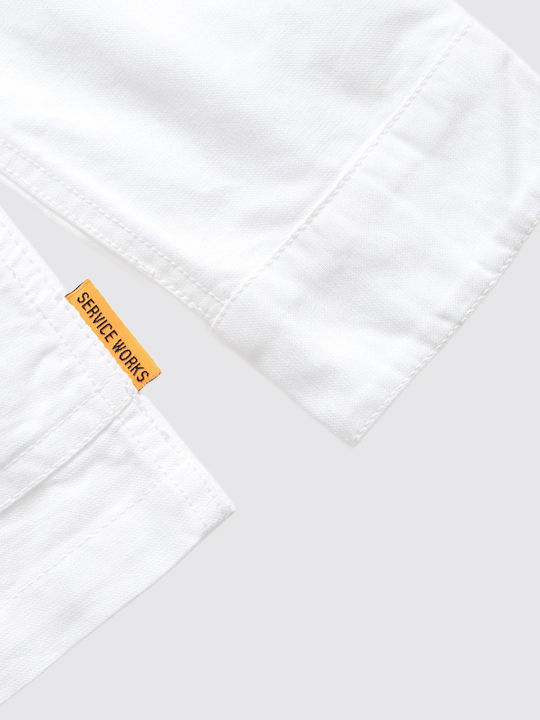 Langärmlig Hemd White