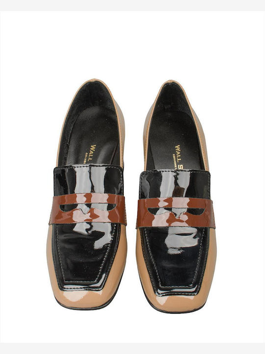 Leather Women's Loafers in Brown Color
