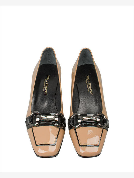Leather Women's Loafers in Brown Color