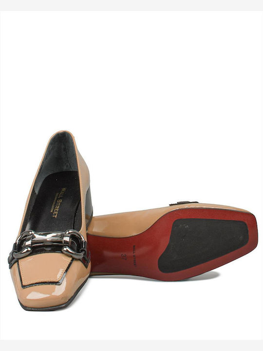 Leather Women's Loafers in Brown Color