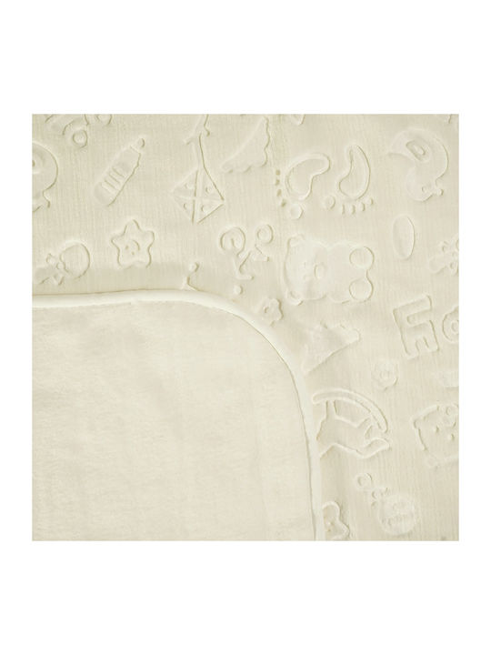 Recos Blanket Cot Velvet Beige 100x120cm