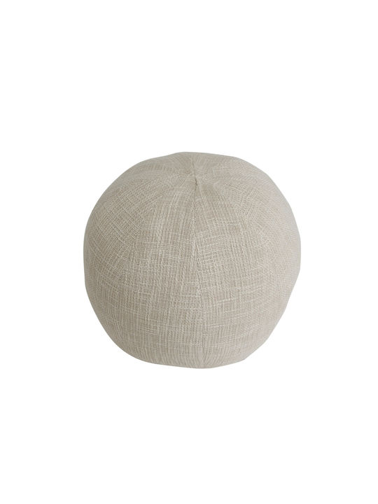 Waterproof Bean Bag Chair Stool Sanah Cream 30x30x30cm