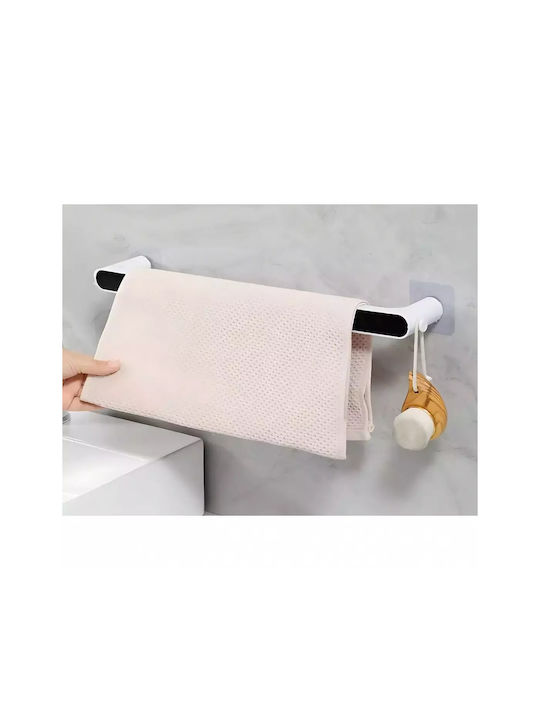 Verk Group Single Wall-Mounted Bathroom Rail Silver