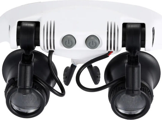 Verk Group Schutzbrillen Mit Vergrößerung 25x 20x 15x 10x 2 LEDs Reparaturen 5907451344460
