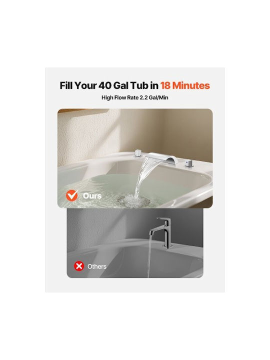 Vevor für Badewanne Silber