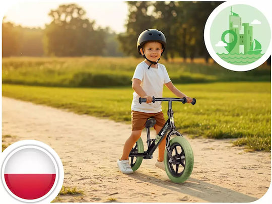 Ricokids Детски велосипед за баланс Черен