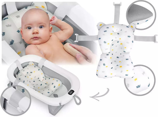 Ricokids Πτυσσόμενη Μπανιέρα Μωρού με Θερμόμετρο Λευκή