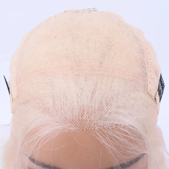 Hair Duty Wig with Natural Hair in Light Blonde Color 50cm