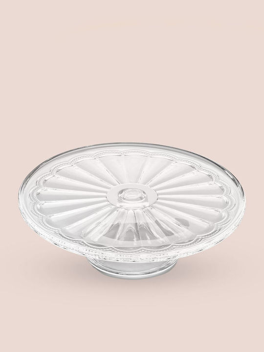Aithrio Kuchenteller Glas Mit Ständer Transparente 31x31x11cm