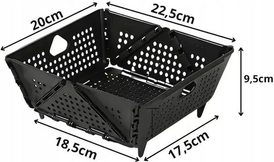 Verk Group Strecurătoare pentru legume Plastic Negru 1buc