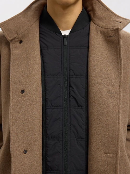 Мъжко палто Beige