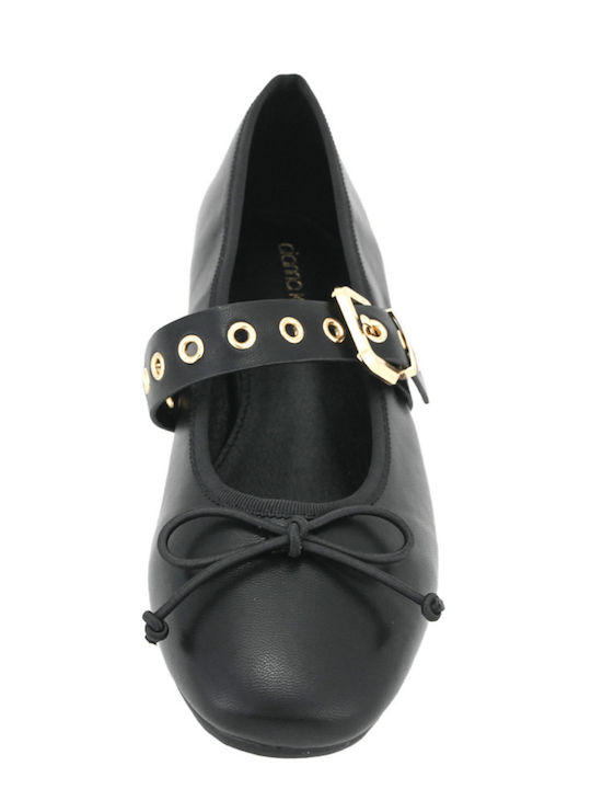 Ropel Leder Damen Ballerinas Schwarze