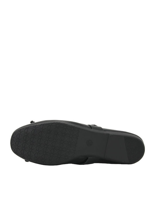 Ropel Leder Damen Ballerinas Schwarze