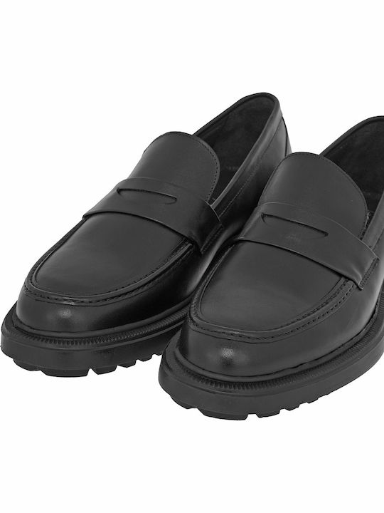 Men's Leather Loafers Black