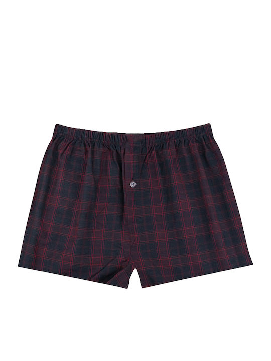 Men's Boxers Olive, Bordeaux Checkered 2Pack