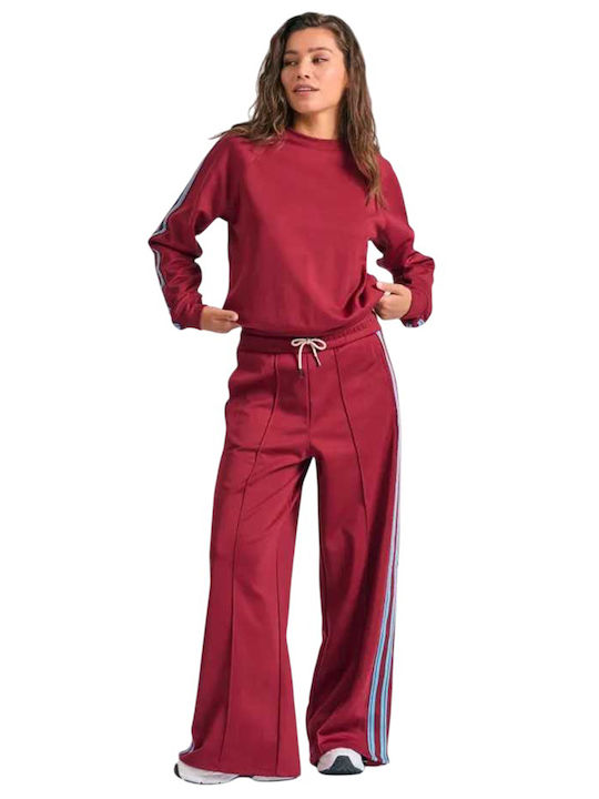 Παντελόνι Φόρμας με Λάστιχο Wine Red