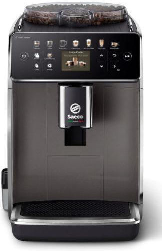 Saeco GranAroma Automatic Espresso Coffee Machine 1500W Pressure 15bar for Cappuccino with Grinder Black SM6582/10