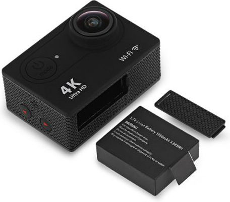 H9 Action Camera 4K Ultra HD Underwater (with Case) with Screen 2" and Wi-Fi Yellow