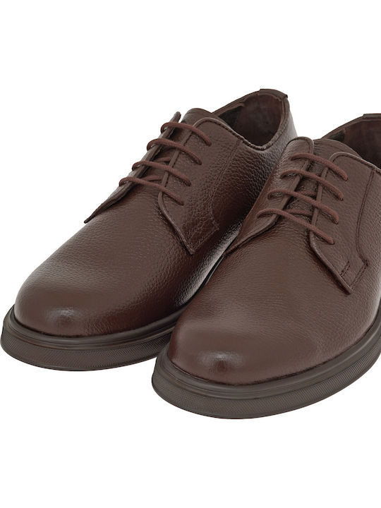 Men's Leather Casual Shoes Brown