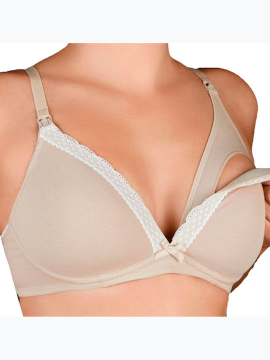 Creaciones Selene Jasmina Bumbac Sutien de maternitate și alăptare cu Clips Beige Creaciones Selene Jasmina Bumbac Sutien de maternitate și alăptare cu Clips Beige
