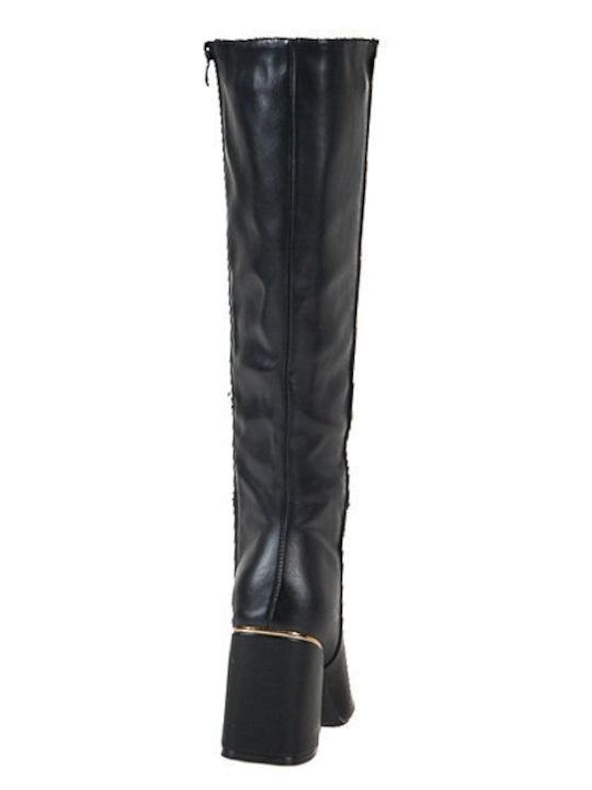 Damenstiefel mit hohem Absatz Schwarz