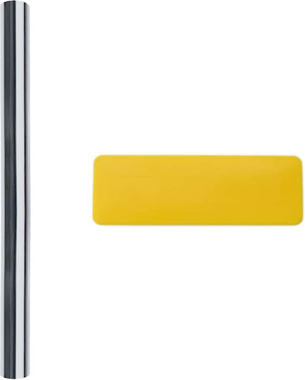 vidaXL Αυτοκόλλητο 90cm x 10m Ασημί 3394733 1τμχ