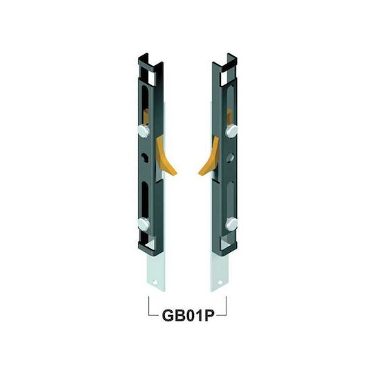 Gb01p Lock Set Right + Left Internal Home Roller Shutters Single Hook