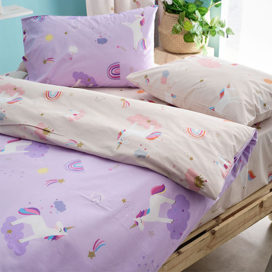 Charalambidis Textiles Kids Duvet Single Unicorn 160x230cm Charalambidis Textiles Kids Duvet Single Unicorn 160x230cm