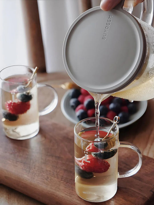 Buydeem Teapot with Filter Glass Transparent 500ml