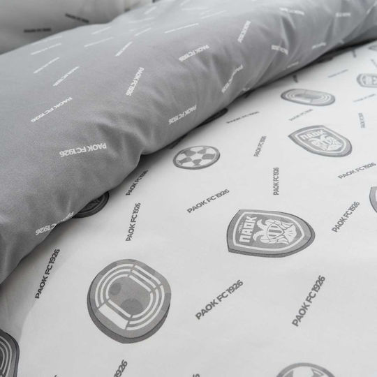 Vesta Home Set Kids Duvet Cover Single with Pillowcase Gray 170x240cm