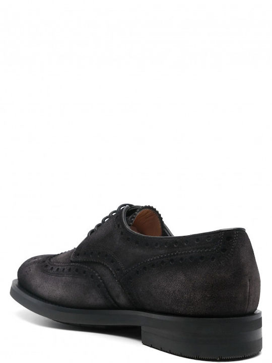 Men's Leather Oxfords Gray