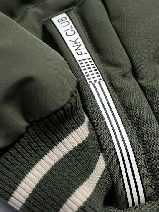 Kids' Casual Jacket with Hood Khaki
