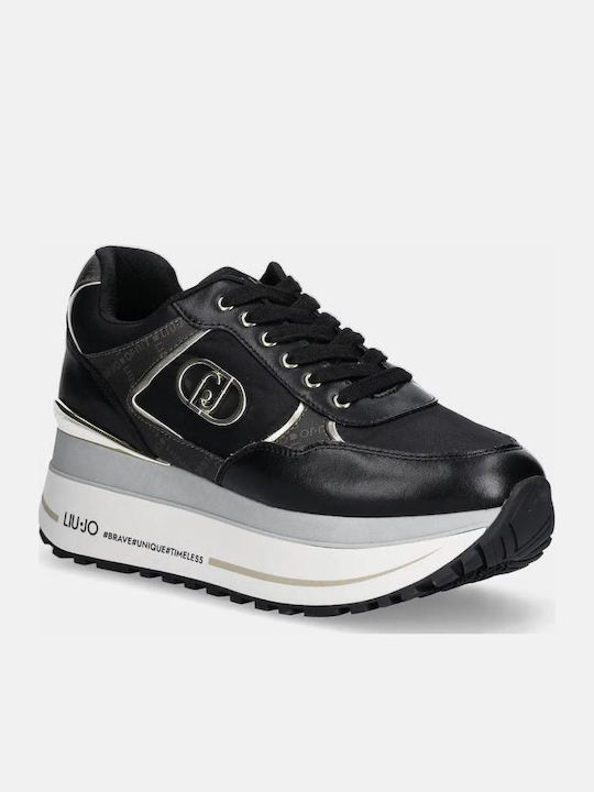 Liu Jo Maxi Wonder Sneakers Black / Gold